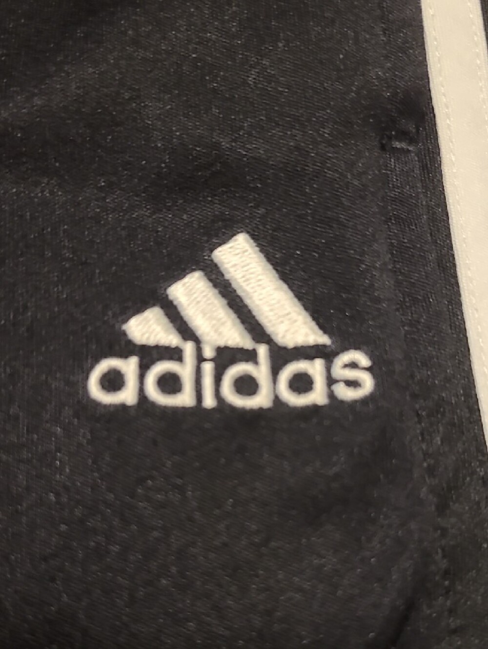 Adidas Black Active Track Pants with White Stripes - Boy's Large - Picture 3 of 8